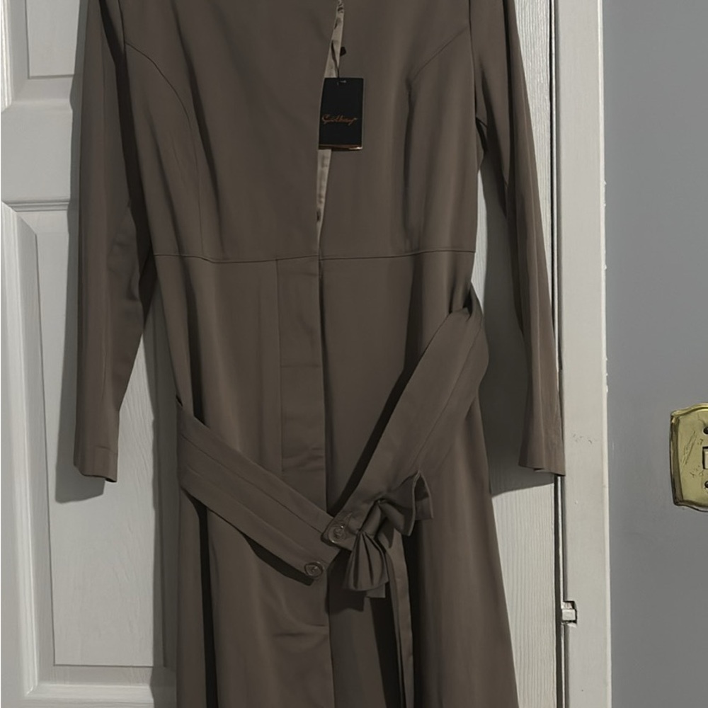 Celine Long Sleeve Dress in Taupe
